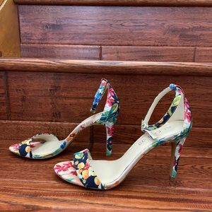 ALDO floral heeled sandals (Size 8)